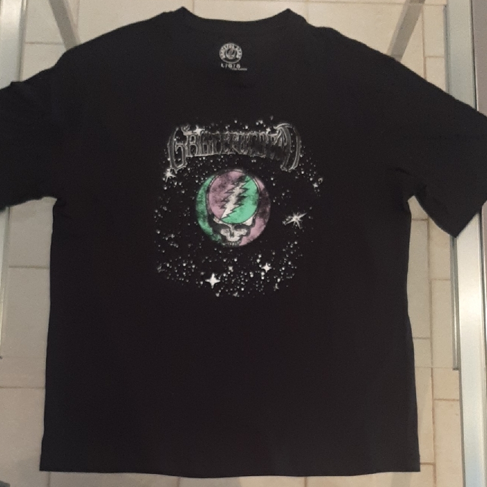 DEAD HEAD🎸Grateful Dead Black Cotton Tee Size L